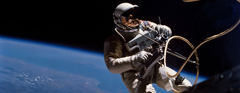 Photo of NASA spacewalk